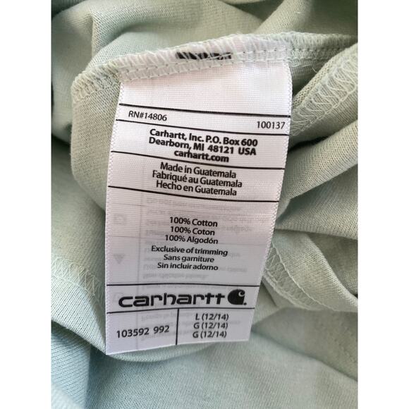 Women’s Mint Green NWOT Carhartt Original Fit T-shirt - Picture 6 of 6
